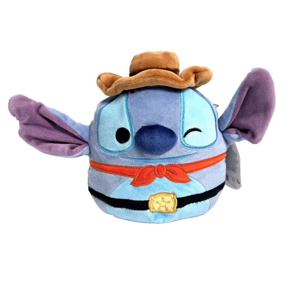 Squishmallows Disney Stitch Cowboy Plush 6" Lilo & Stitch New w/ Tags